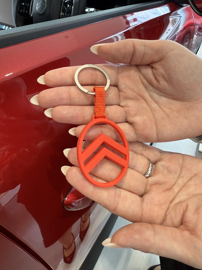 KEY RINGS CITROEN RED LOGO🎶